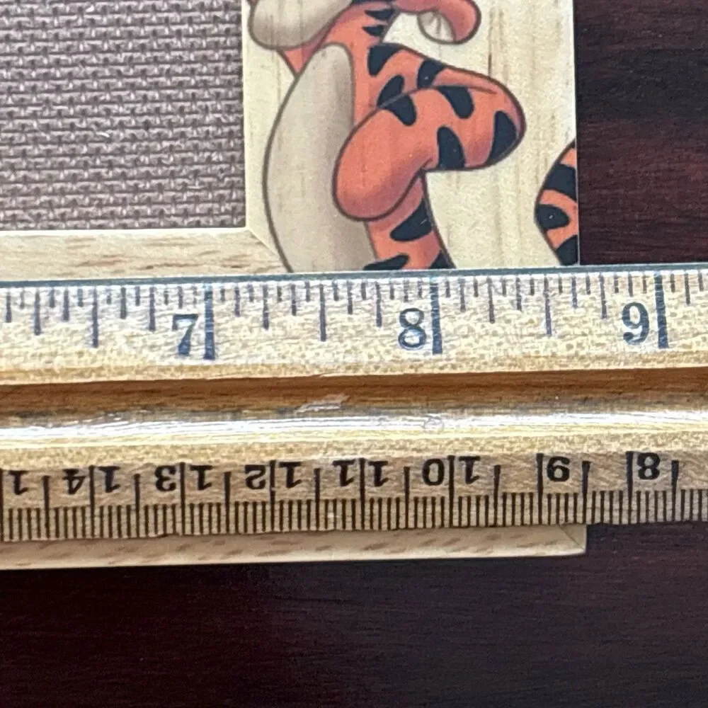 Vintage Winnie The Pooh Wooden Picture Frame-Winnie, Eore, Tigger, Piglet